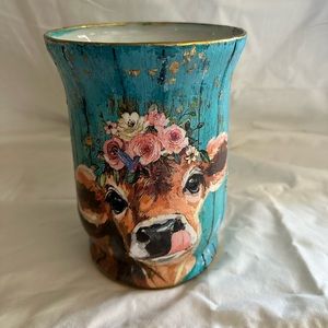 Decoupaged Vase
